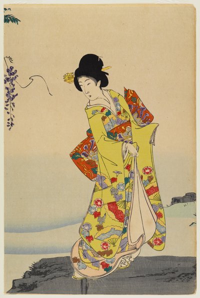Kurtisane, 1897 von Toyohara Chikanobu